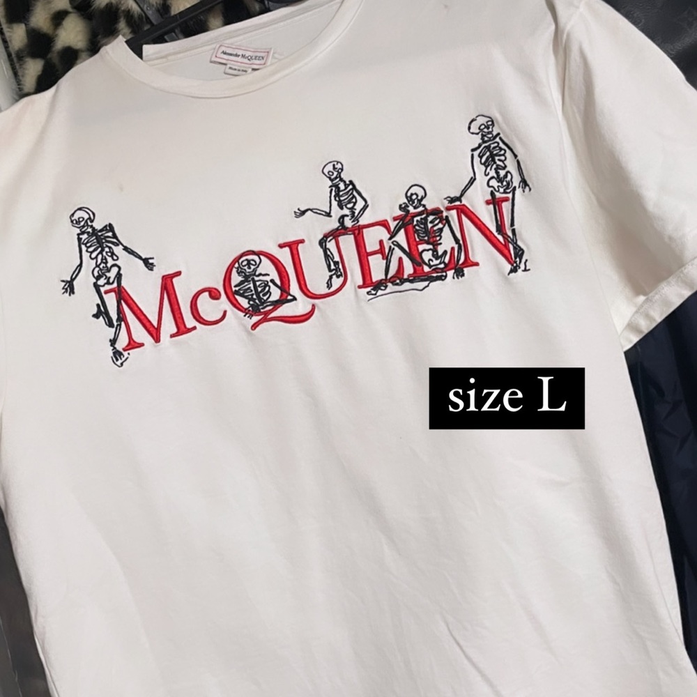 Alexander McQueen White Skeleton Tee